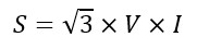 Formula three-phase AC circuit