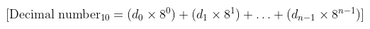 Octal to Hex Conversion Formula